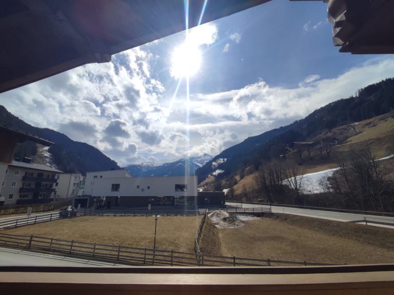 Aussicht von der Unterkunft Viehhauser auf das Großarltal